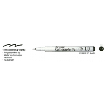 Artline 1mm Calligraphy Pen Black 